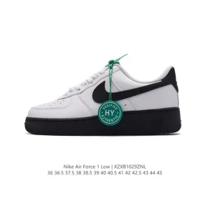Nike Air Force 1 Low FV8105 White Leather Casual Sneakers with Air Cushion