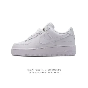 Nike Air Force 1 07 Low FB4958 White Leather Casual Sneakers