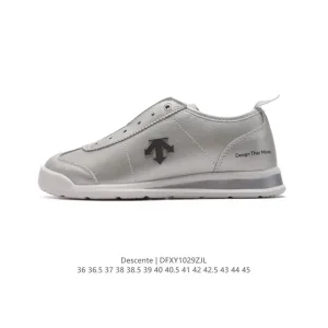 DESCENTE CHRON Retro Leather Sneakers for Women