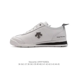 DESCENTE Women's Chron Retro Leather Casual Sneakers