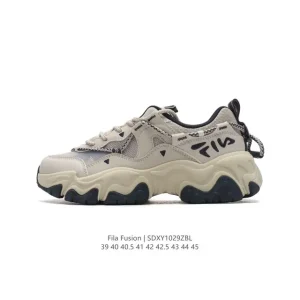 FILA Men's Cat Paw Retro Running Shoes with Breathable Mesh