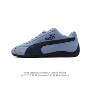 PUMA OPEN YY x Speedcat Collaboration Sneakers Pink Brown Suede
