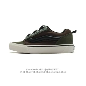 Vans Knu Skool VR3 LX Chunky Sneaker in Classic Black and White
