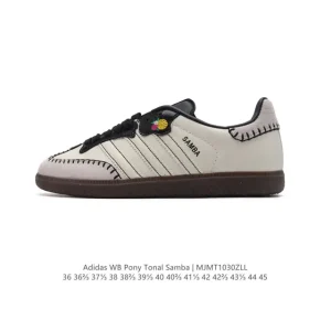 Adidas Samba OG Leather Shoes Classic White Sneakers for Men and Women