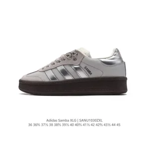 Adidas Samba XLG Thick Sole Retro Leather Casual Sneakers for Streetwear