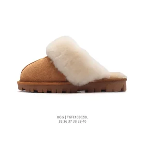 UGG Women's Classic Winter Wool Slippers with Waterproof Leather