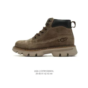 UGG Men's Classic High-Top Winter Boots Waterproof Leather Thick Sole