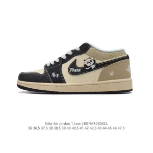 Jordan Air 1 Low Panda Retro Classic Low-Top Sneakers