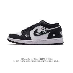 Jordan Air AJ1 Low Panda Retro Classic Low Top Sneakers