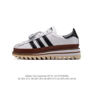Adidas CLOT Superstar Shark Teeth Platform Sneakers Limited Edition