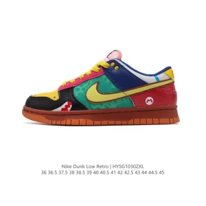 Nike SB Dunk Low Saint Seiya Custom Color Block Skate Shoes