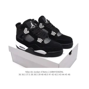 Jordan Air 4 Retro OG Black Cement Men's Basketball Shoes