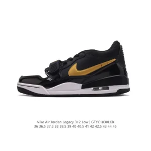 Jordan Legacy 312 Low Men's Basketball Shoes White Black Red