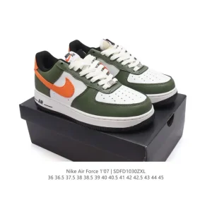 Nike Air Force 1 '07 Low White Leather Sneakers