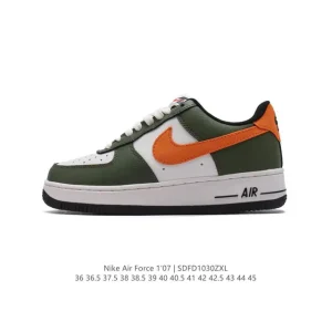 Nike Air Force 1 07 Low White Leather Sneakers