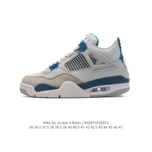 Jordan Air 4 Retro OG Low Black Cement Men's Basketball Shoes