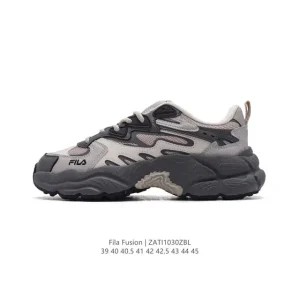 FILA Men's Retro Dad Shoes with Breathable Mesh and Foam Cushioning
