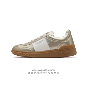 Valentino Open Skate Leather Lace-Up Shoes for Men and Women