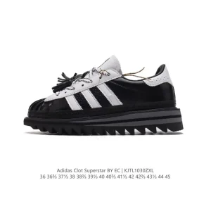 Adidas CLOT Superstar Shark Tooth Platform Sneakers for Men and Women