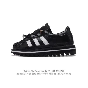 Adidas CLOT Superstar Shark Tooth Platform Sneakers for Men and Women