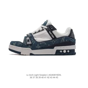 Louis Vuitton Trainer Sneaker Low Comfort Thick Sole Leather Shoes