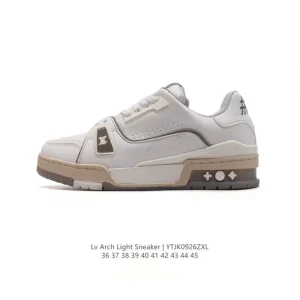 Louis Vuitton LV Trainer Sneaker Low Thick Sole Elevated Fashion Shoes