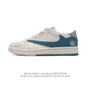 Jordan Military Blue Low OG SP Reverse Swoosh Sneakers