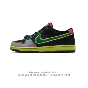 Nike Dunk Low Retro Leather Skateboarding Shoes for Men and Women