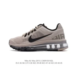 Nike Air Max 2013 Men's Running Shoes with Visible Air Cushioning and Flywire Support