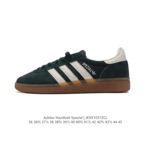 Adidas Handball Spezial Low Top Retro Sneakers with Rubber Sole and Suede Upper