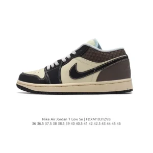 Jordan Air 1 Low Retro Classic Leather Basketball Shoes