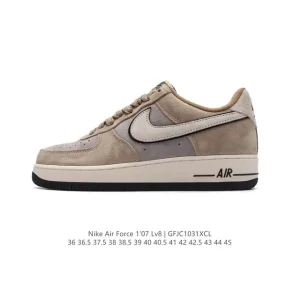 Nike Air Force 1 Low 07 SJ1198 White Leather Air Cushion Sneakers
