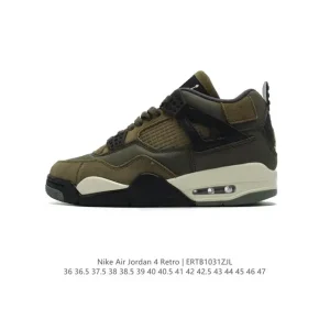Jordan Air 4 Retro OG Black Cement Men's Basketball Shoes