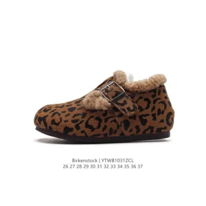 Birkenstock Boston VL Kids Velvet Boots with Fleece Lining