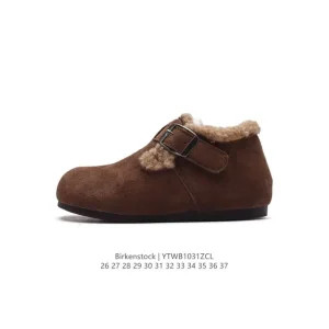 Birkenstock Boston VL Kids Velvet Clog with Fleece Lining