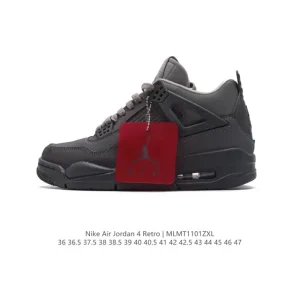 Nike Air Jordan 4 Retro OG Black Cement Men's Basketball Shoes