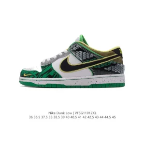 Nike Dunk Low Retro Vintage Leather Unisex Skateboarding Shoes