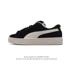 PUMA Suede XL Low Top Retro White Sneakers Thick Sole Platform Shoes