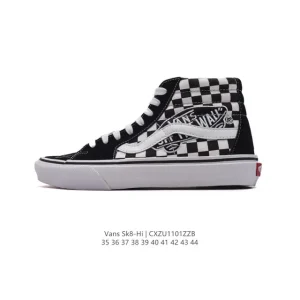 Vans Sk8-Hi Blue High Top Skateboard Shoes for Men and Women