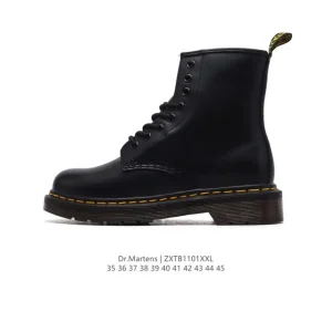 Dr Martens Unisex Chunky Platform Leather Boots Classic English Style