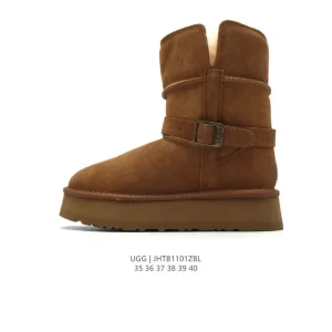 UGG Classic Short Metal Buckle Winter Snow Boots for Women