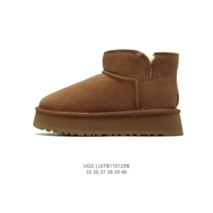UGG Classic Short Chestnut Sheepskin Winter Boots for Women