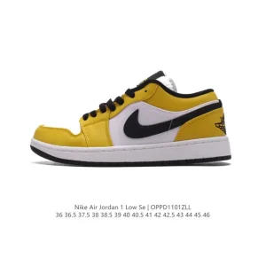 Jordan Air Jordan 1 Low Retro Vintage Leather Basketball Shoes