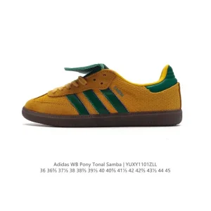 Adidas WB Pony Tonal Samba Sneakers Classic Three Stripes Retro Football Style Shoes