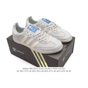 Adidas WB Pony Tonal Samba Sneakers Classic Three Stripes Retro Football Style
