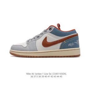 Jordan AJ1 Low Retro Basketball Shoes with Air Cushion