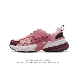 Nike V2K Run Retro Running Shoes with TPU Stability and Dual MD Foam