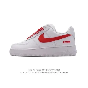 Nike Air Force 1 Low White Leather Casual Sneakers for Men and Women