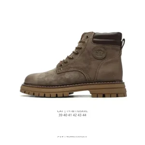 CAT Men's Women's Work & Safety Boots Casual Retro Mid-Calf Martin Boots