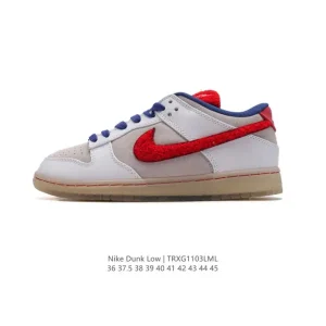Nike SB Dunk Low Pro DQ0977-100 Vintage Leather Skateboarding Shoes